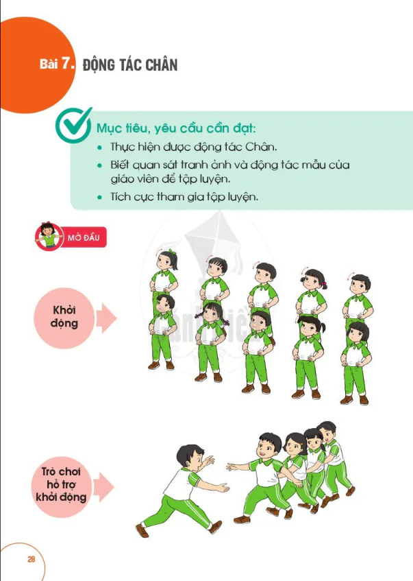 BÀI 7: ĐỘNG TÁC CHÂN
