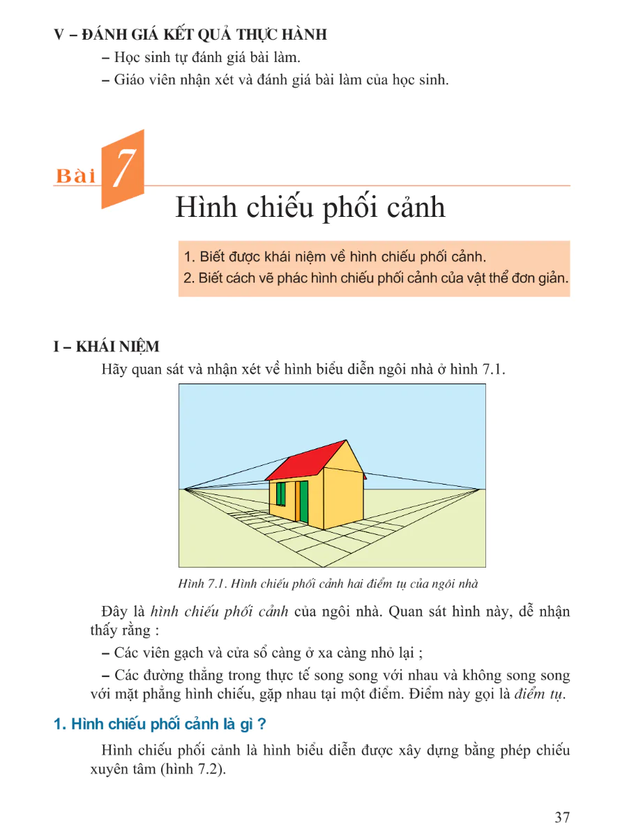 Bài 7: Hình Chiếu Phối Cảnh