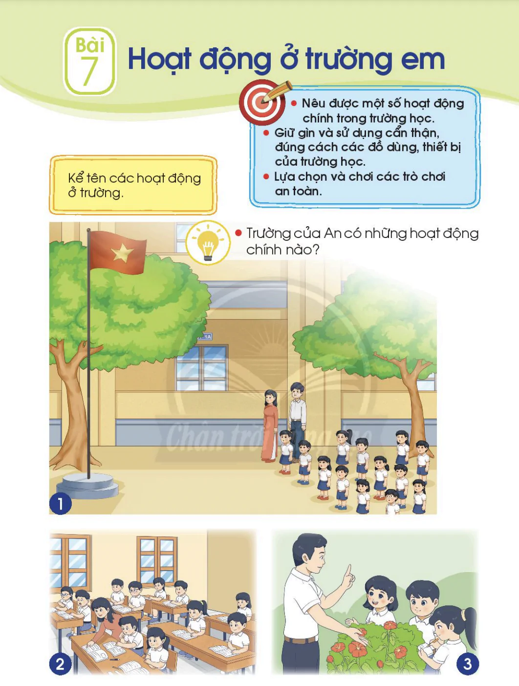 Bài 7: Hoạt động ở trường em