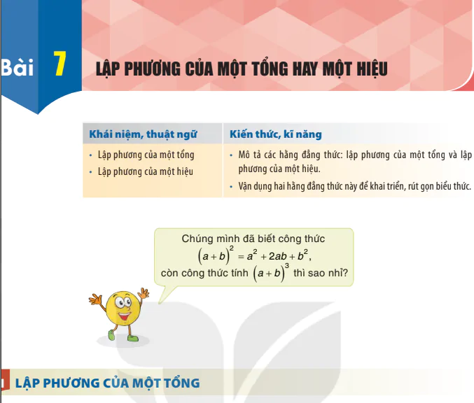 Bài 7: Lập phương của một tổng hay một hiệu
