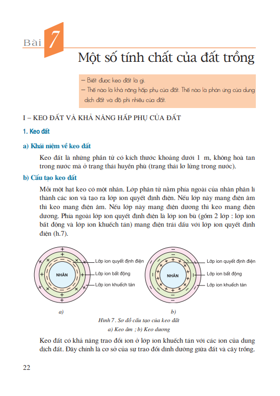 Bài 7: Một số tính chất của đất trồng
