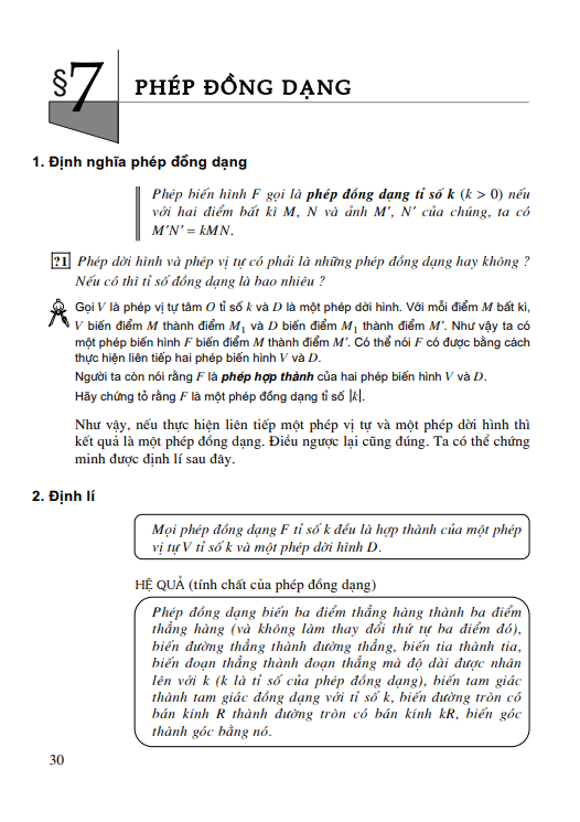 Bài 7: Phép đồng dạng