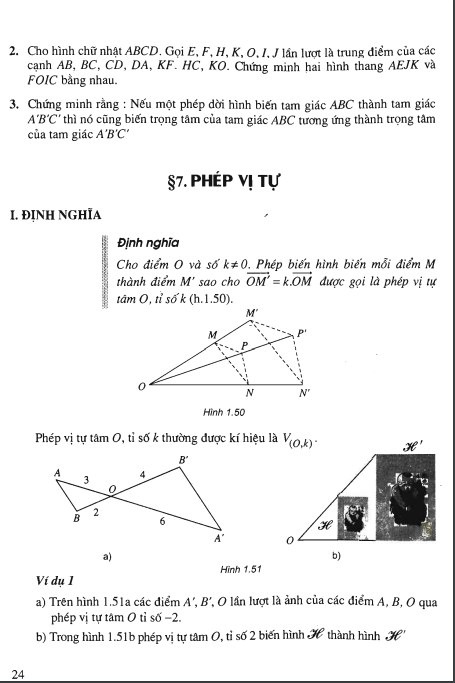 Bài 7: Phép vị tự