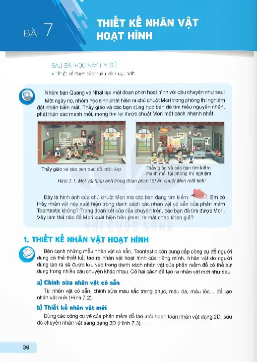 Bài 7: Thiết Kế Nhân Vật Hoạt Hình