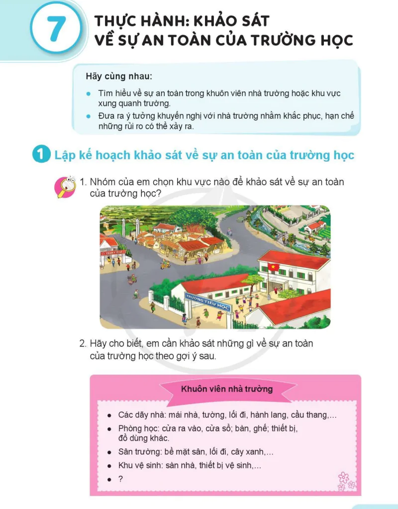 Bài 7: Thực Hành: Khảo Sát Về Sự An Toàn Của Trường Học