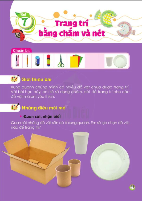 BÀI 7: TRANG TRÍ BẰNG CHẤM VÀ NÉT