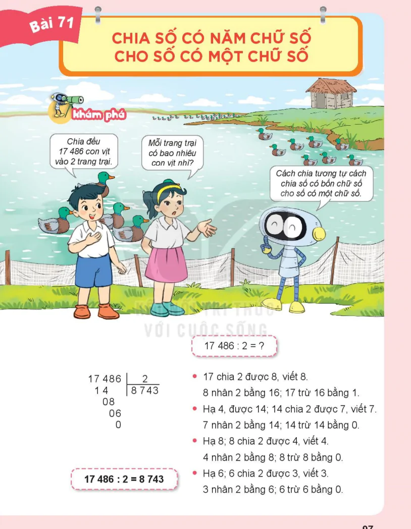Bài 71: Chia Số Có Năm Chữ Số Cho Số Có Một Chữ Số