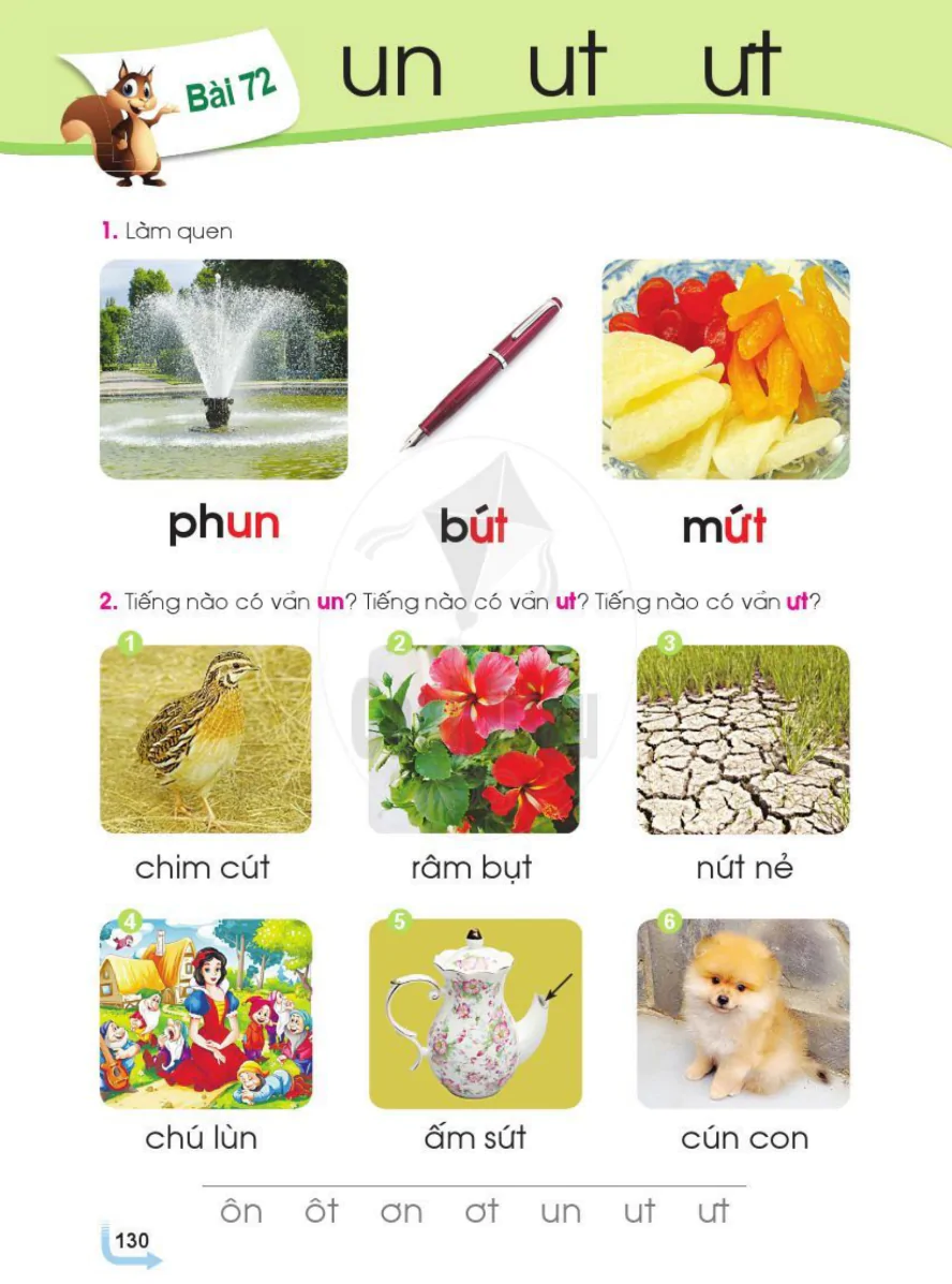 Bài 72: un ut ưt
