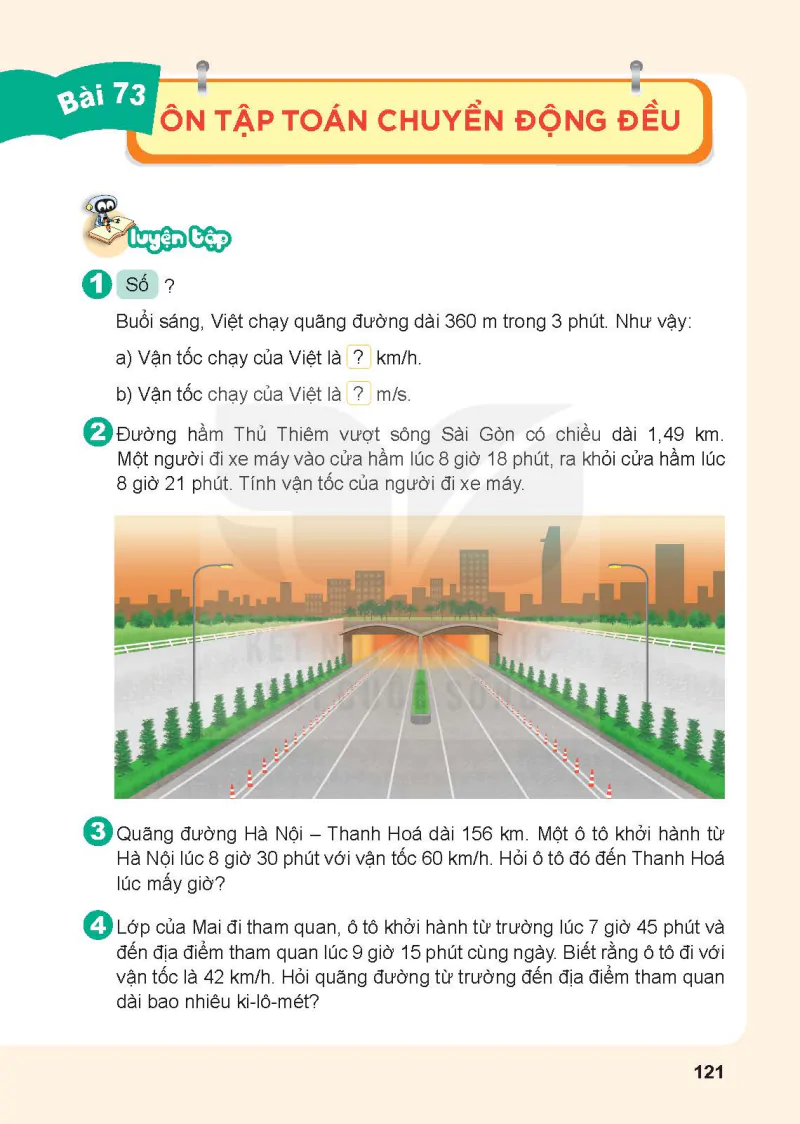 Bài 73. Ôn tập toán chuyển động đều