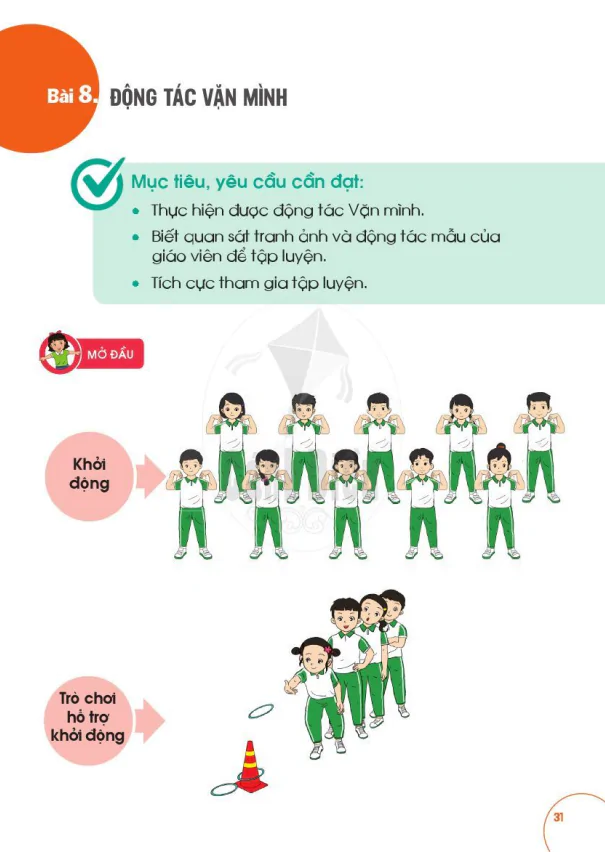 BÀI 8: ĐỘNG TÁC VẶN MÌNH