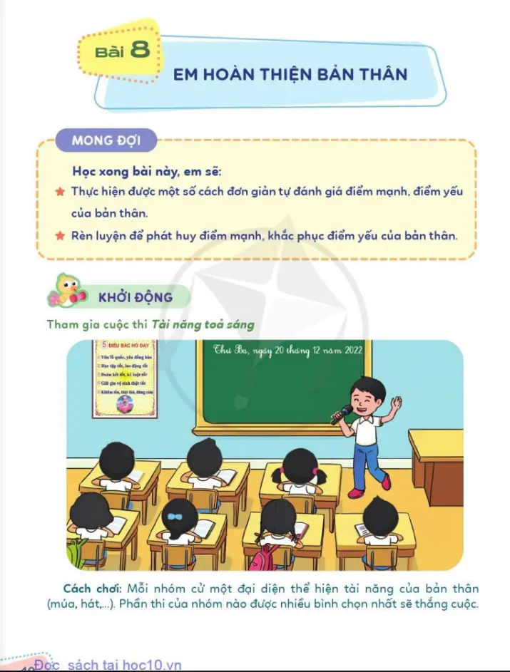 Bài 8: Em hoàn thiện bản thân
