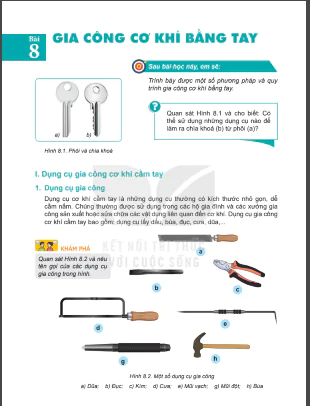 Bài 8: Gia công cơ khí bằng tay