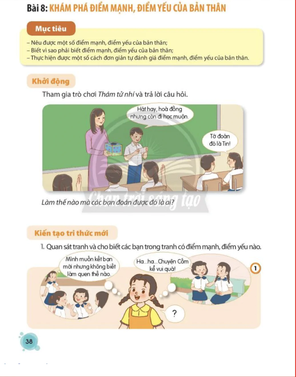 Bài 8: Khám phá điểm mạnh điểm yếu của bản thân