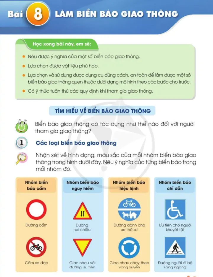 Bài 8: Làm biển báo giao thông
