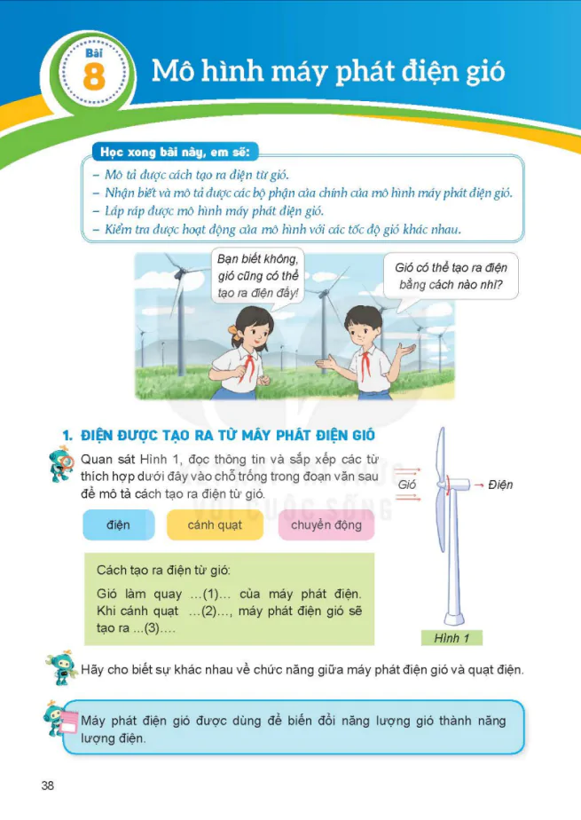 Bài 8: Mô Hình Máy Phát Điện Gió