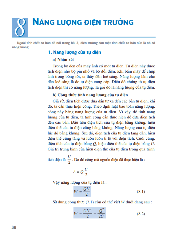 Bài 8: Năng lượng điện trường