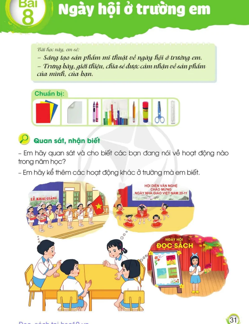 Bài 8: Ngày Hội Ở Trường Em