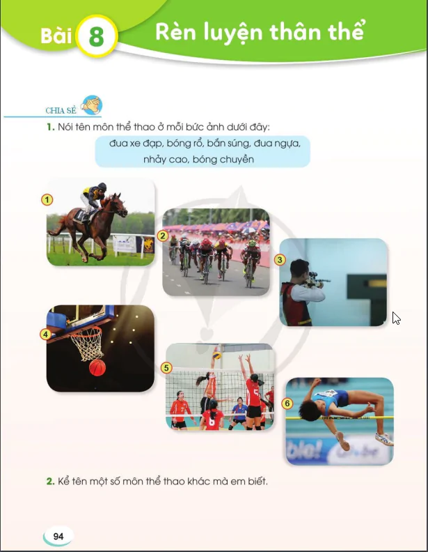 Bài 8: Rèn luyện thân thể 