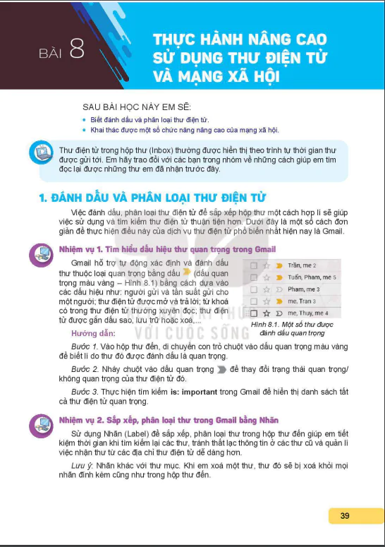 Bài 8: Thực hành nâng cao sử dụng thư điện tử và mạng xã hội