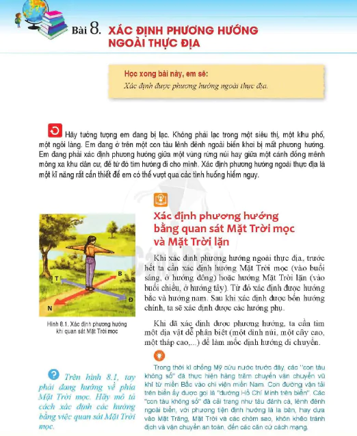 Bài 8. Xác định phương hướng ngoài thực địa