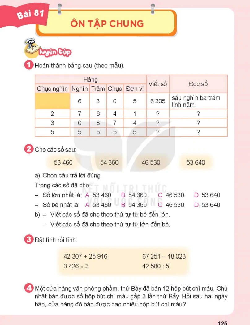 Bài 81: Ôn Tập Chung