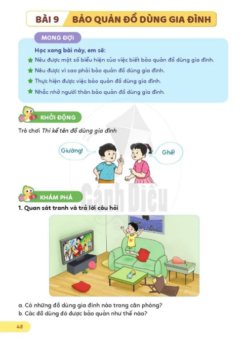 Bài 9: Bảo quản đồ dùng gia đình