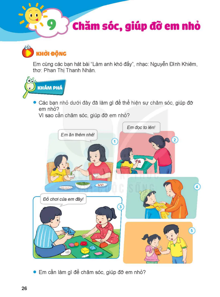 Bài 9: Chăm Sóc, Giúp Đỡ Em Nhỏ