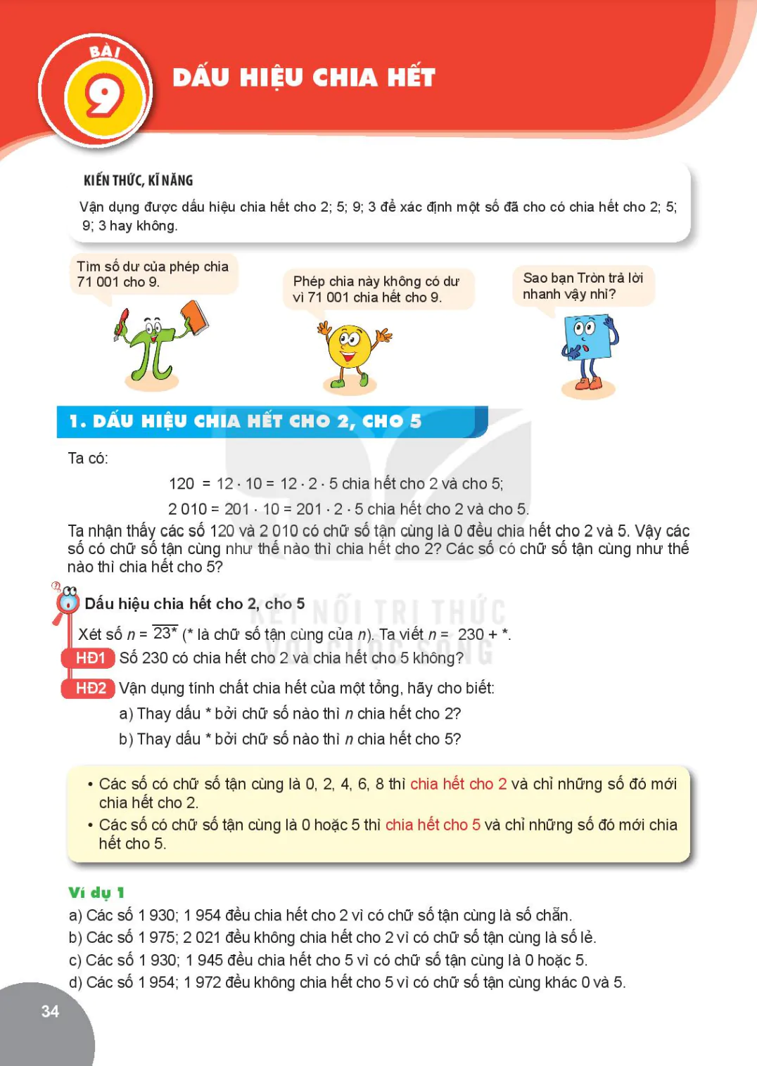 Bài 9: Dấu hiệu chia hết