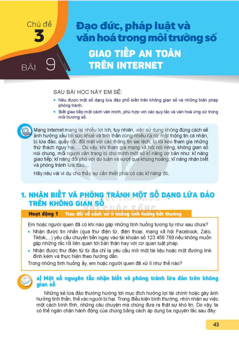 Bài 9: Giao tiếp an toàn trên Internet