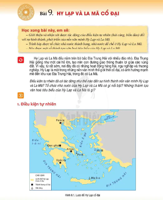 Bài 9. Hy Lạp và La Mã cổ đại