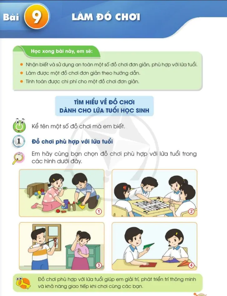 Bài 9: Làm đồ chơi