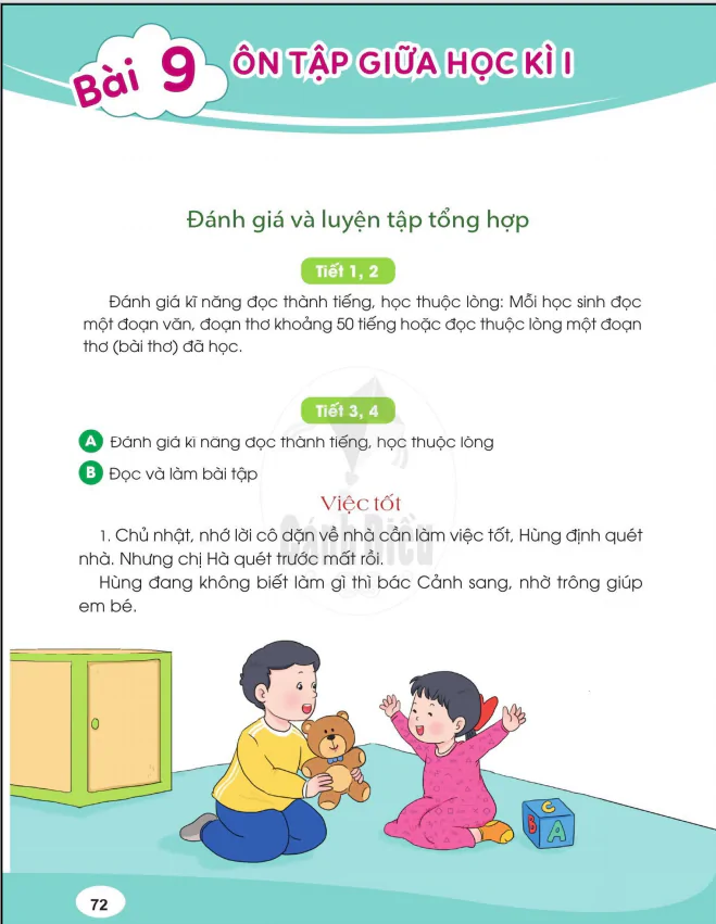 BÀI 9: ÔN TẬP GIỮA HỌC KÌ I