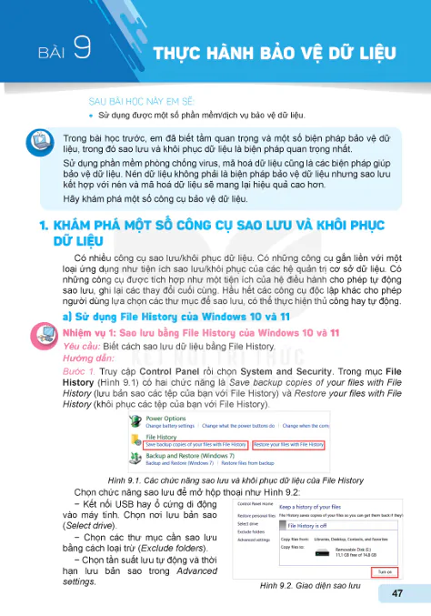 BÀI 9: THỰC HÀNH BẢO VỆ DỮ LIỆU