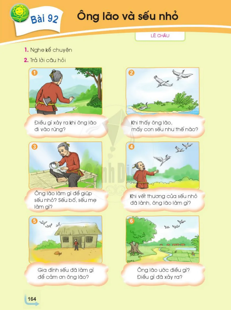 Bài 92: Ông Lão Và Sếu Nhỏ