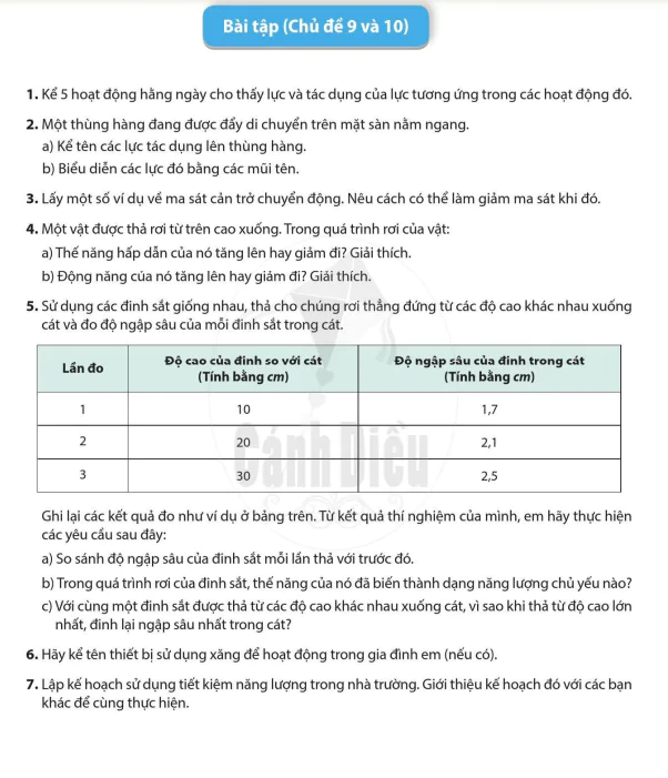 Bài tập (Chủ đề 9 và 10)