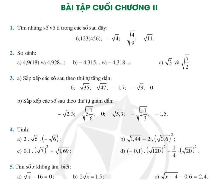 Bài tập cuối chương II