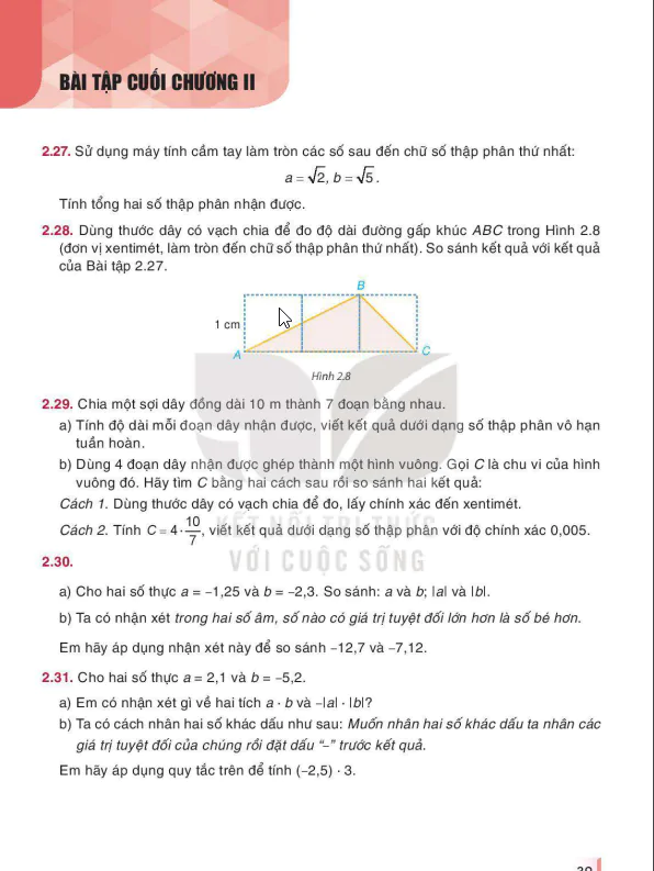BÀI TẬP CUỐI CHƯƠNG II