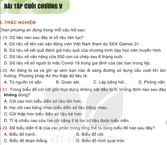Bài tập cuối chương V