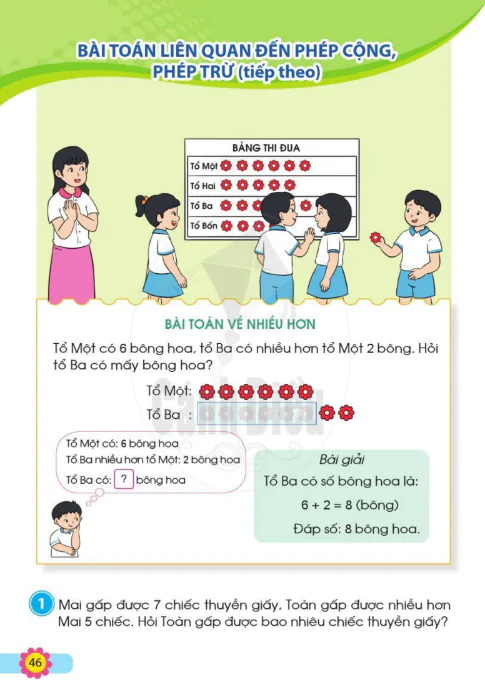 Bài toán liên quan đến phép cộng, phép trừ (tiếp theo)
