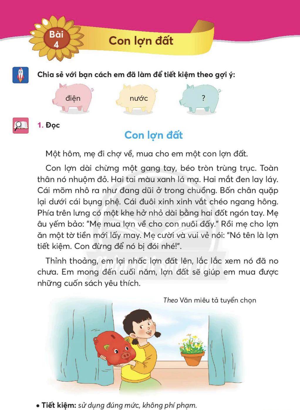 Bài 4: Con lợn đất