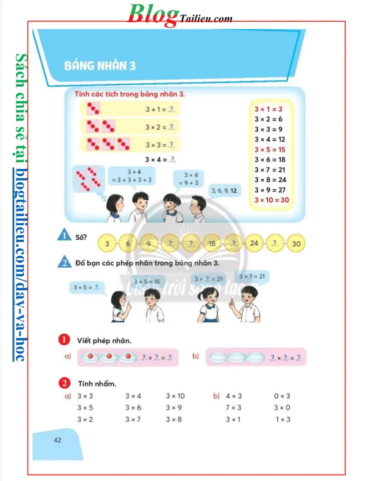 Bảng nhân 3