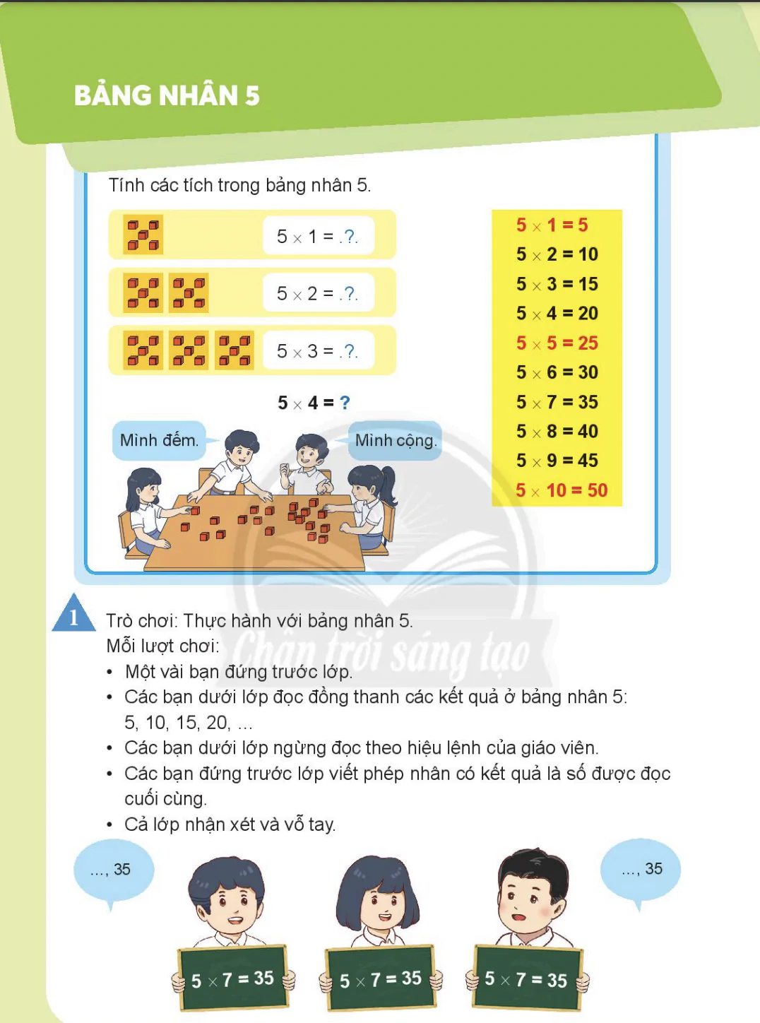 Bảng nhân 5