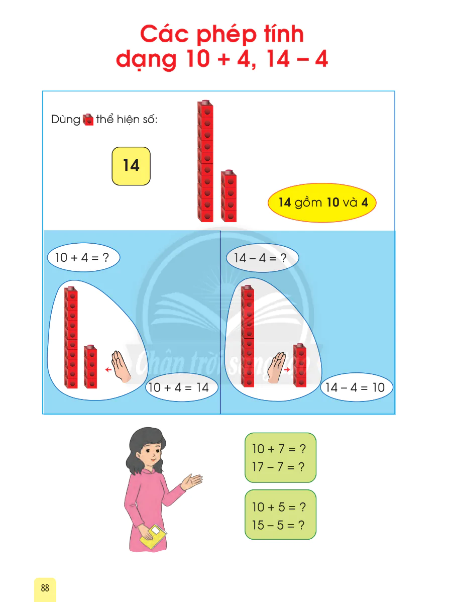 Các Phép Tính Dạng 10 + 4, 14 - 4