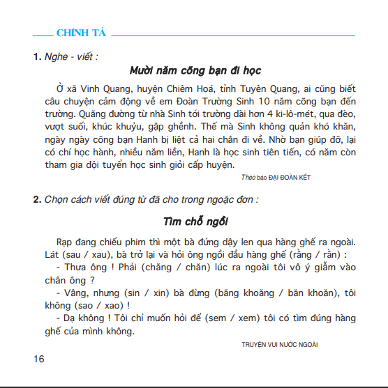 Chính tả 