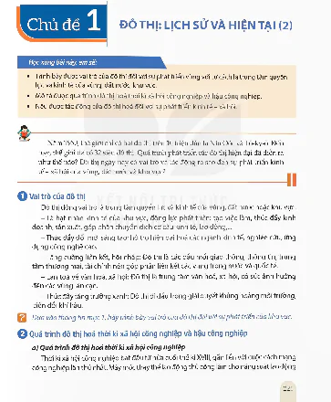 Chủ đề 1: Đô thị: Lịch sử và Hiện tại