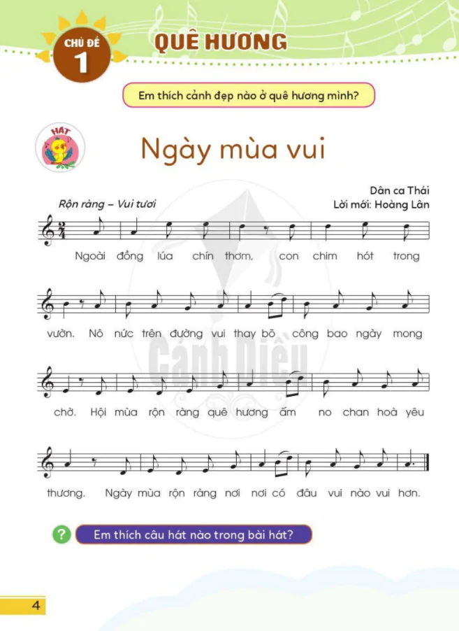 Chủ đề 1: Quê hương