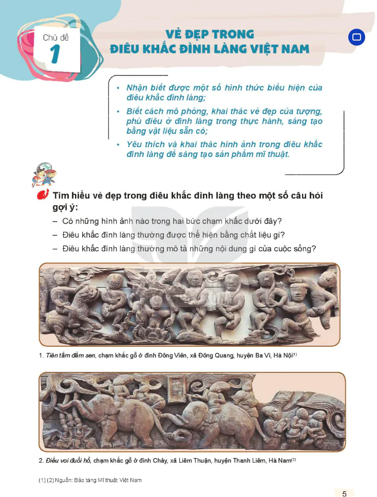 Chủ Đề 1: Vẻ Đẹp Trong Điêu Khắc Đình Làng Việt Nam