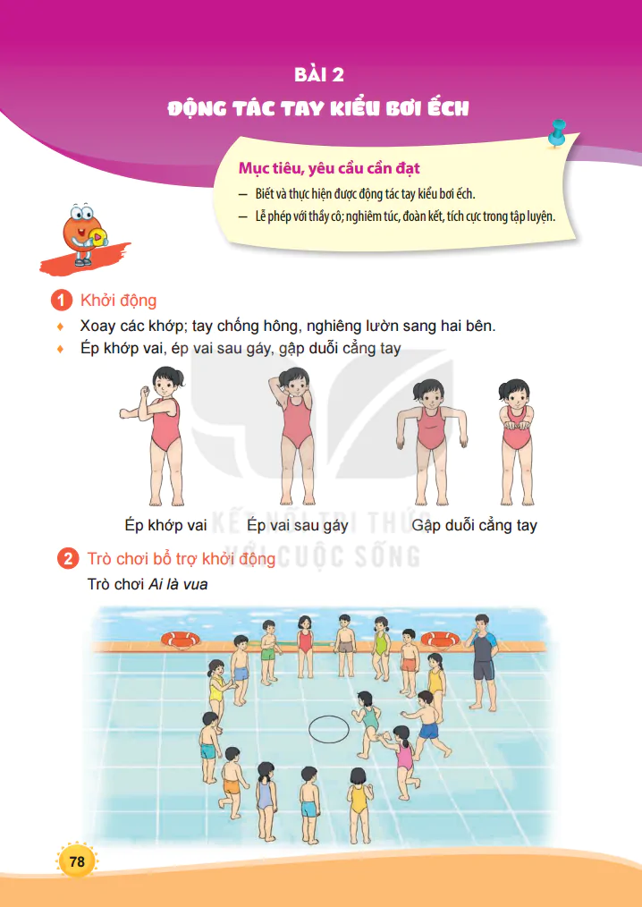 Chủ Đề 2 - Bài 2: Động Tác Tay Kiểu Bơi Ếch