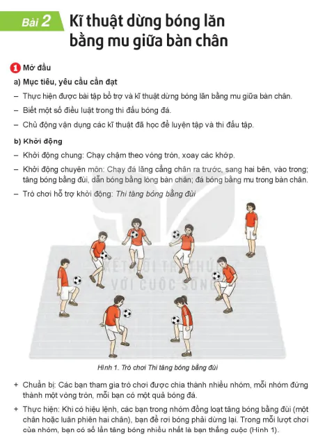 Chủ đề 2 -  Bài 2: Kĩ thuật dừng bóng lăn bằng mu giữa bàn chân