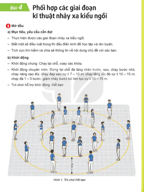 Chủ đề 2 - Bài 4: Phối hợp các giai đoạn kĩ thuật nhảy xa kiểu ngồi